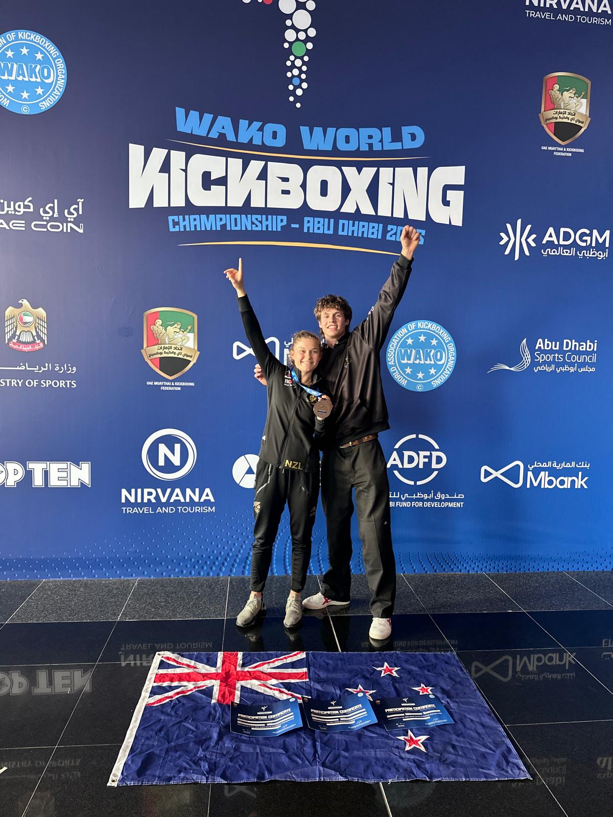New Zealand medal winners at the WAKO World Kickboxing Championship