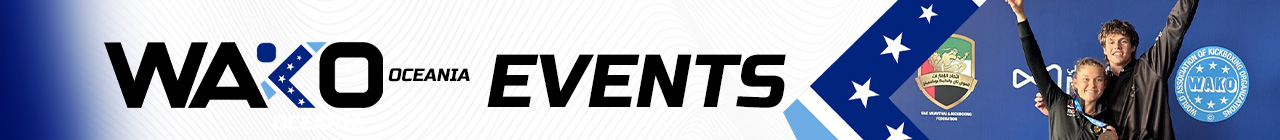 WAKO Oceania — Events